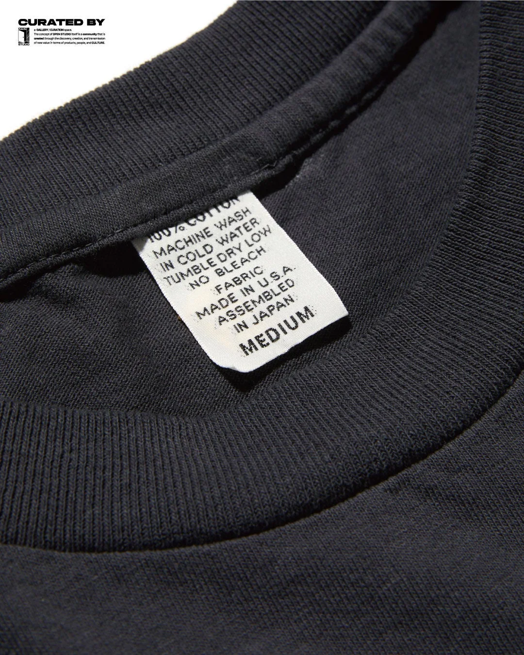 Tシャツ,衣類,タグ,洗濯表示,素材,コットン,メイドインUSA,日本製,サイズ,ミディアム,アパレル,ファッション