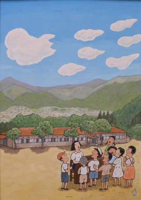 花荻先生と三太