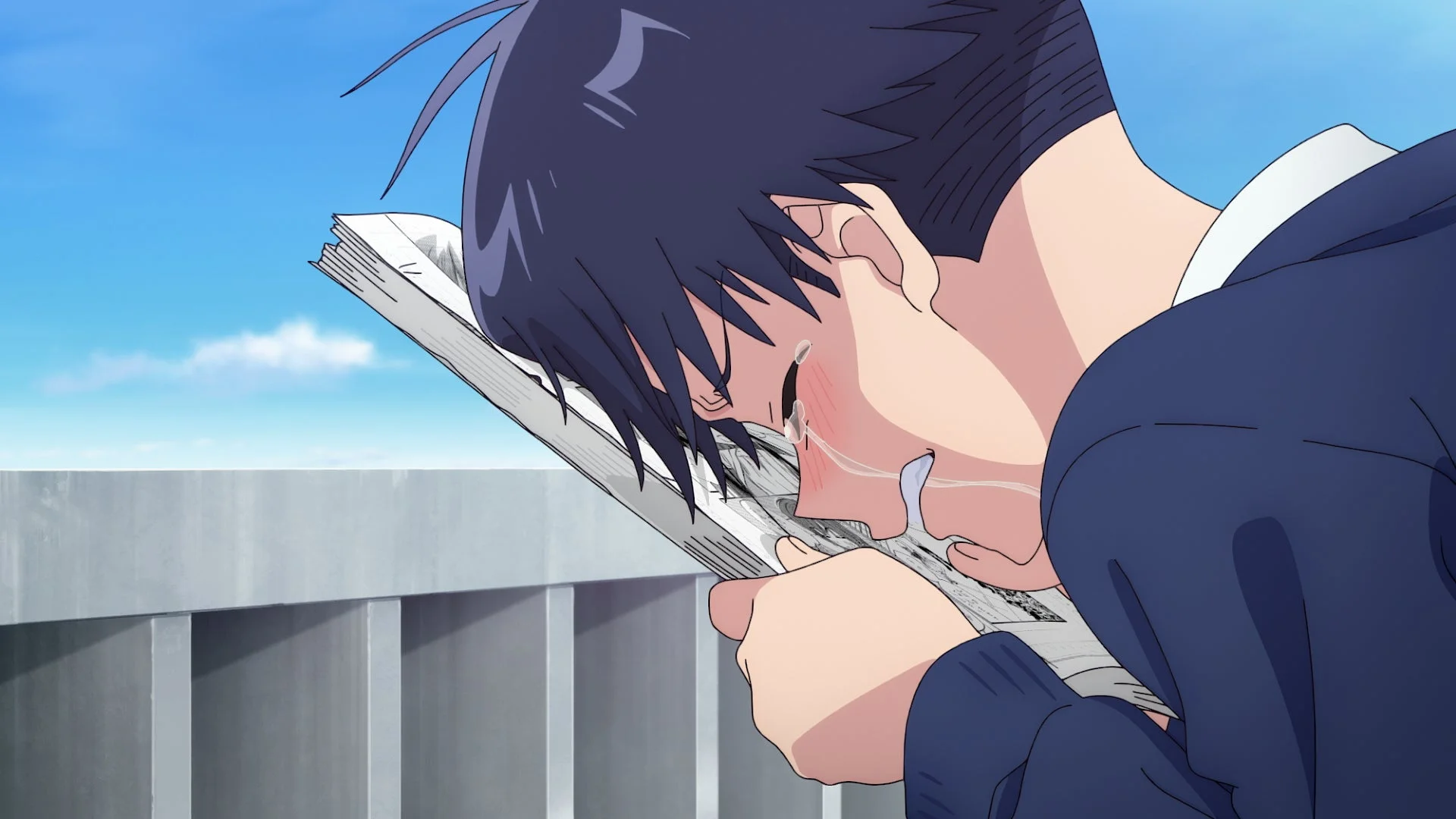 涙を流す上原勇紀