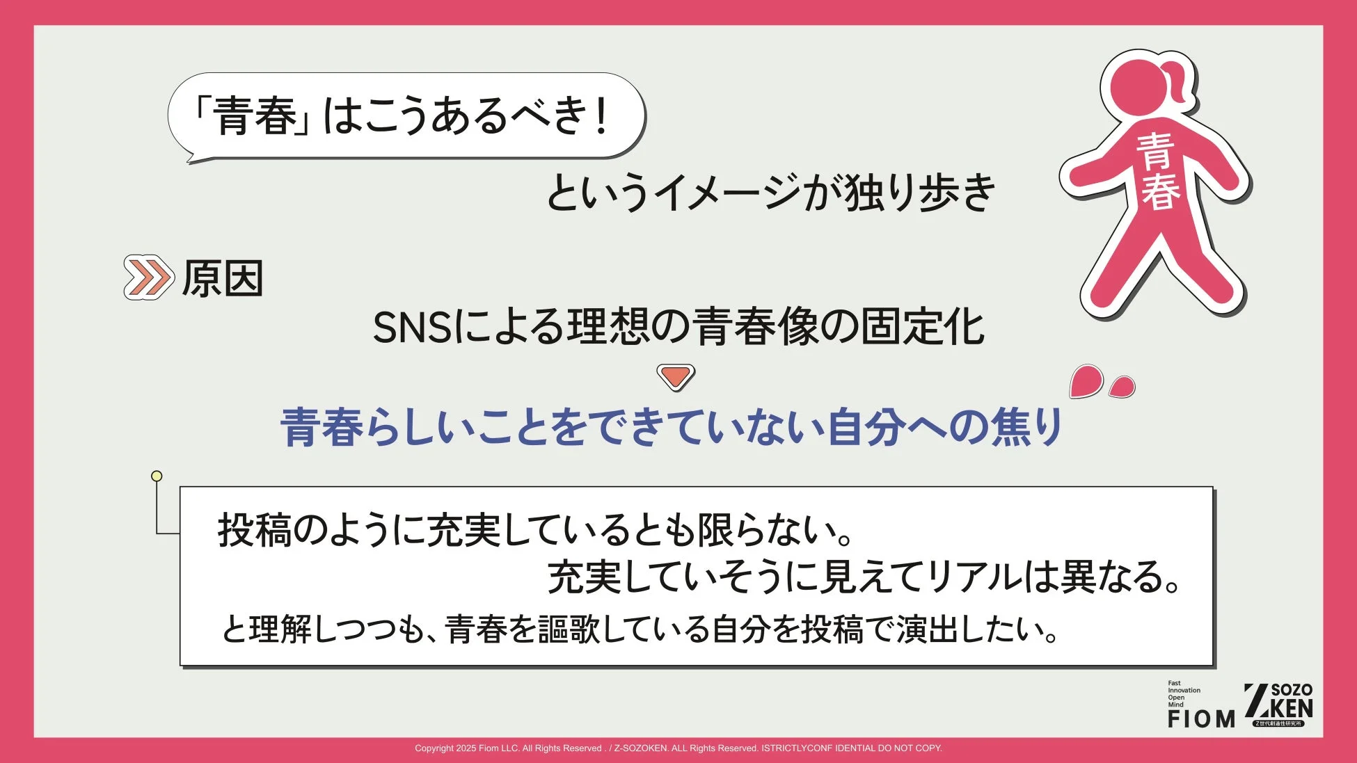 理想の青春像の固定化
