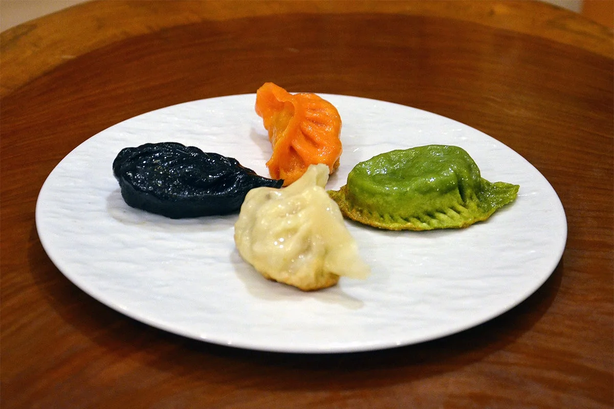 カラフルな七福餃子