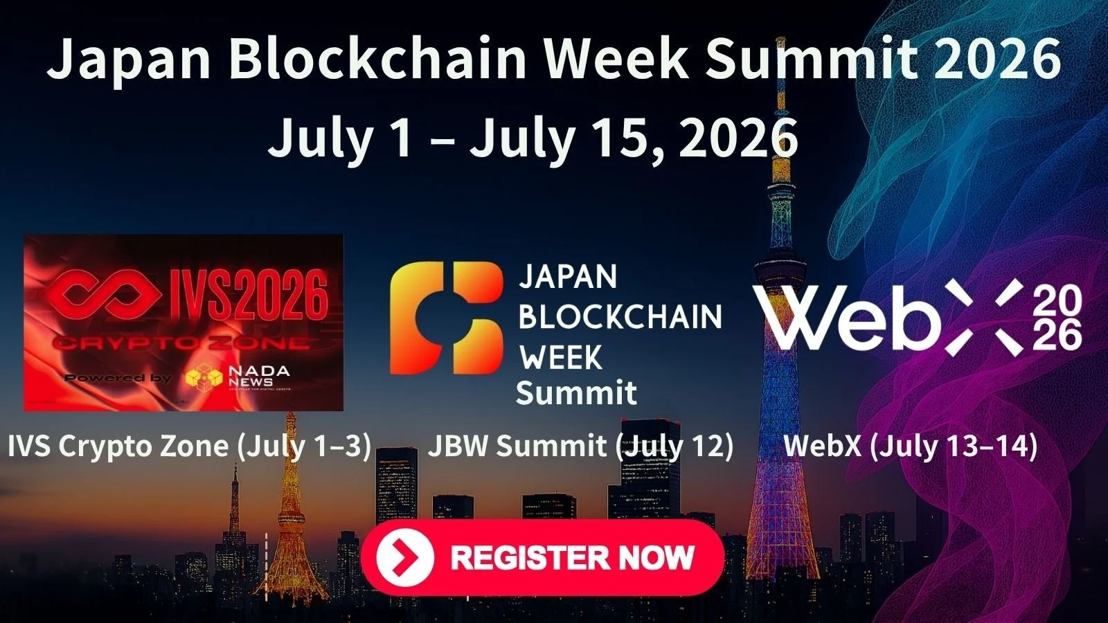 Japan Blockchain Week Summit 2026の告知