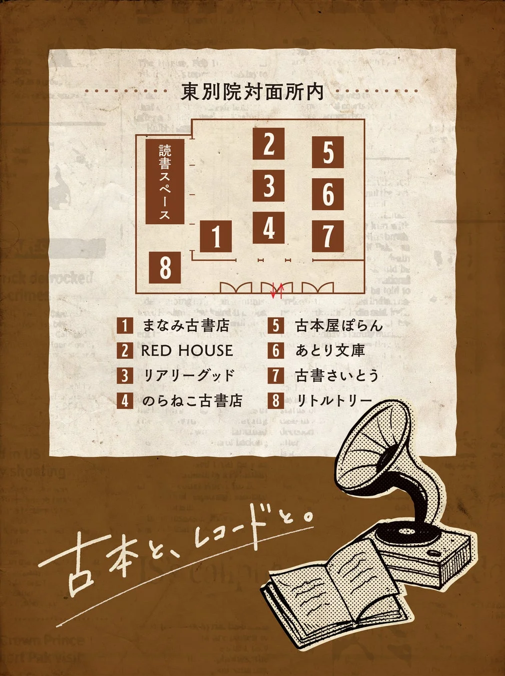 古本とレコードのエリア