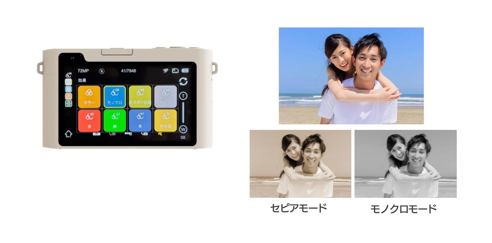 クリエイティブフィルター機能