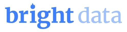 青い文字で「bright data」と書かれたロゴ画像