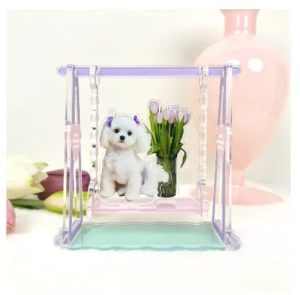 アクリル飾り（犬、チューリップ）