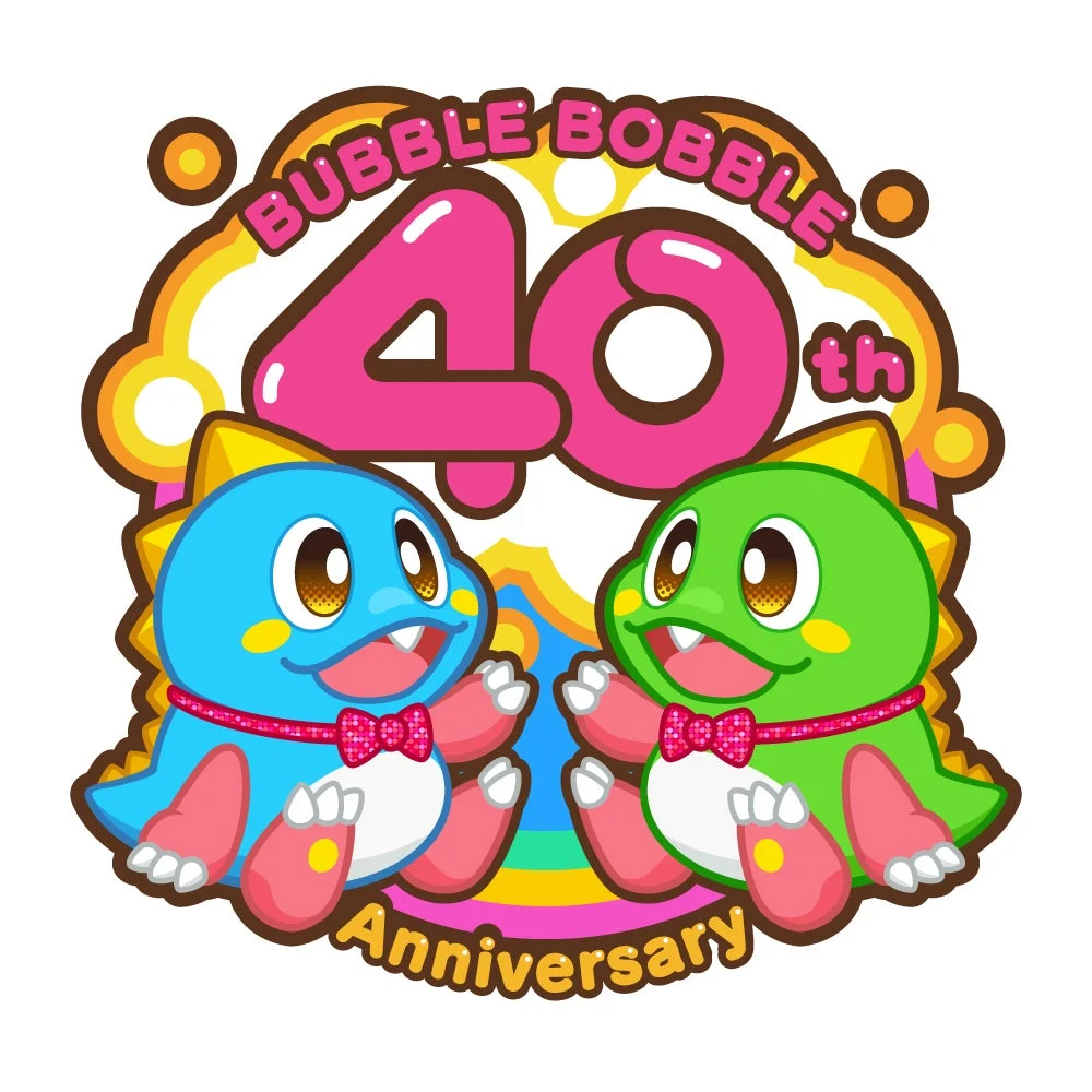 バブルボブル 40th Anniversaryロゴ