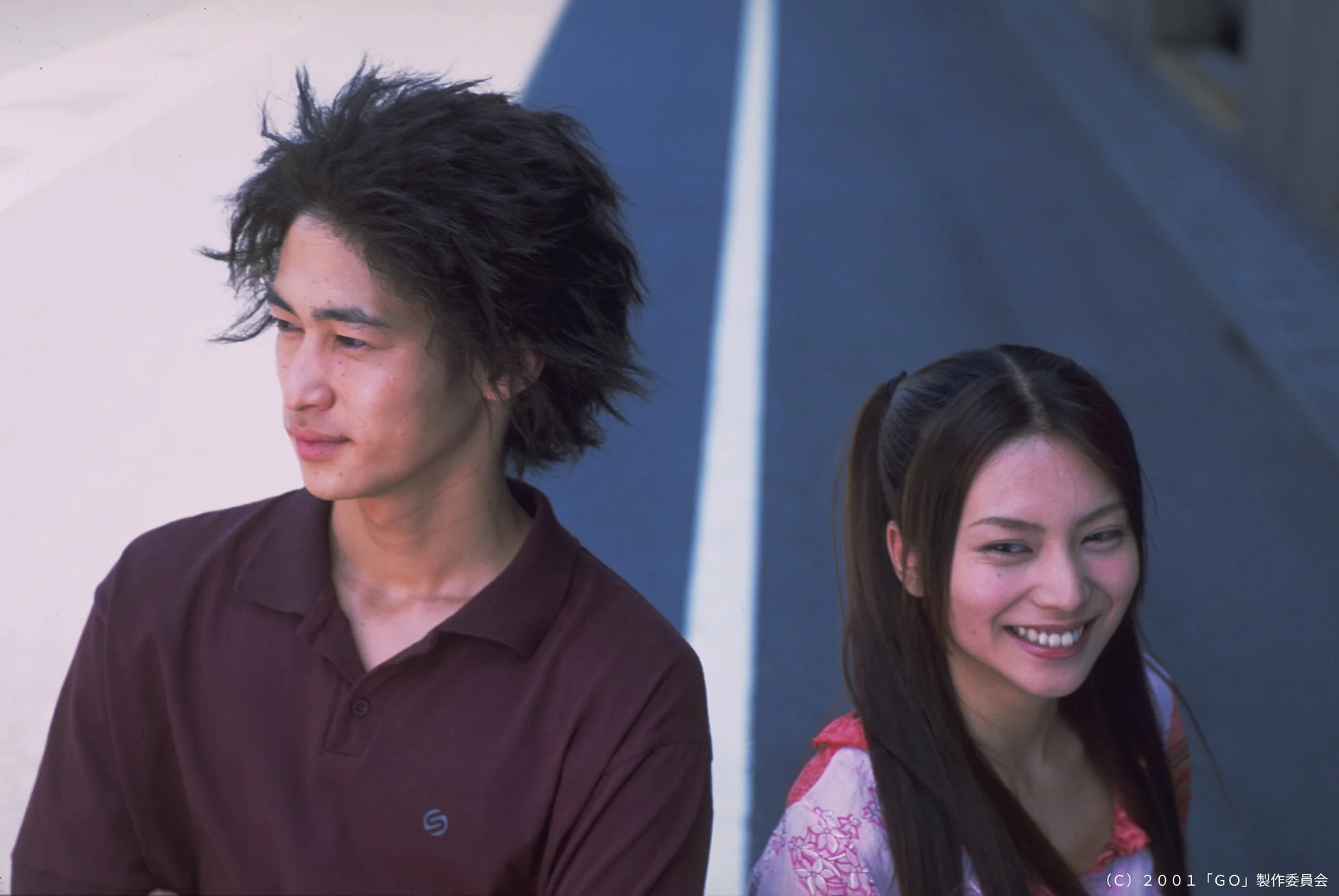 笑顔を見せる杉原と桜井