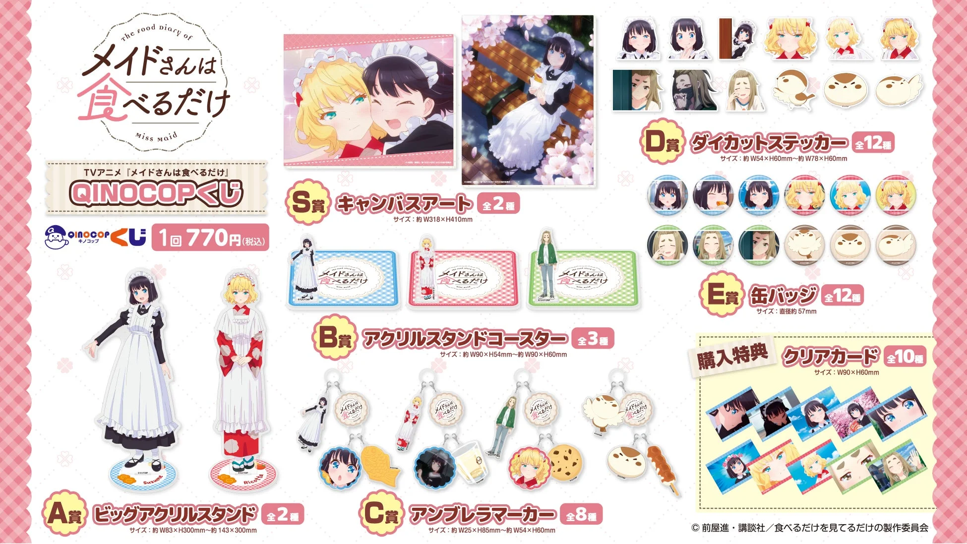 景品ラインナップ