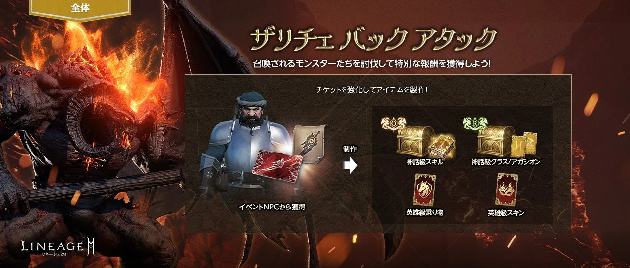 ザリチェ バックアタック