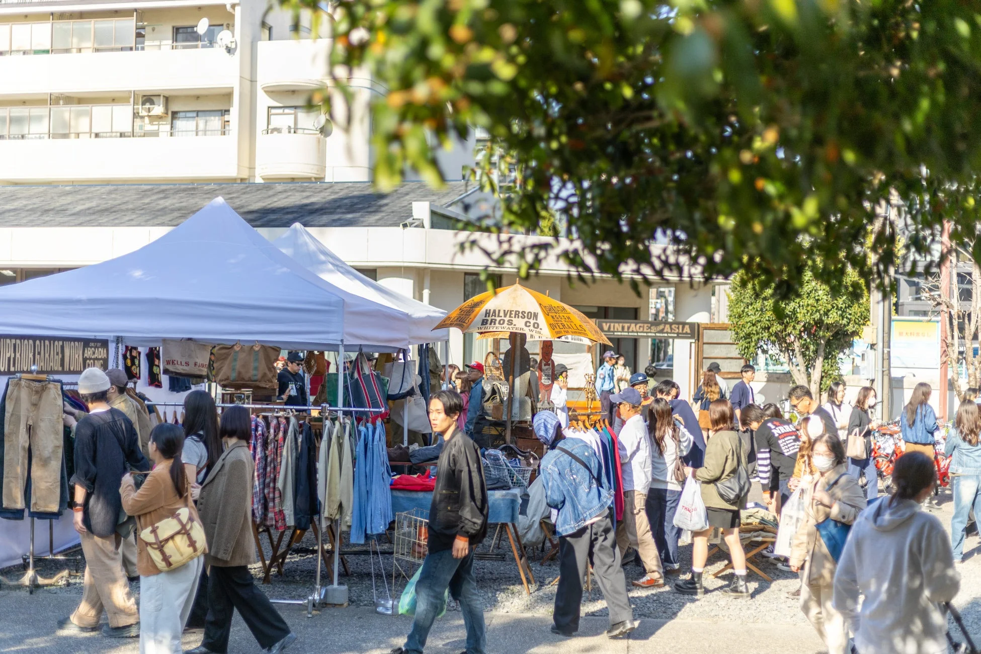 古着エリアの様子