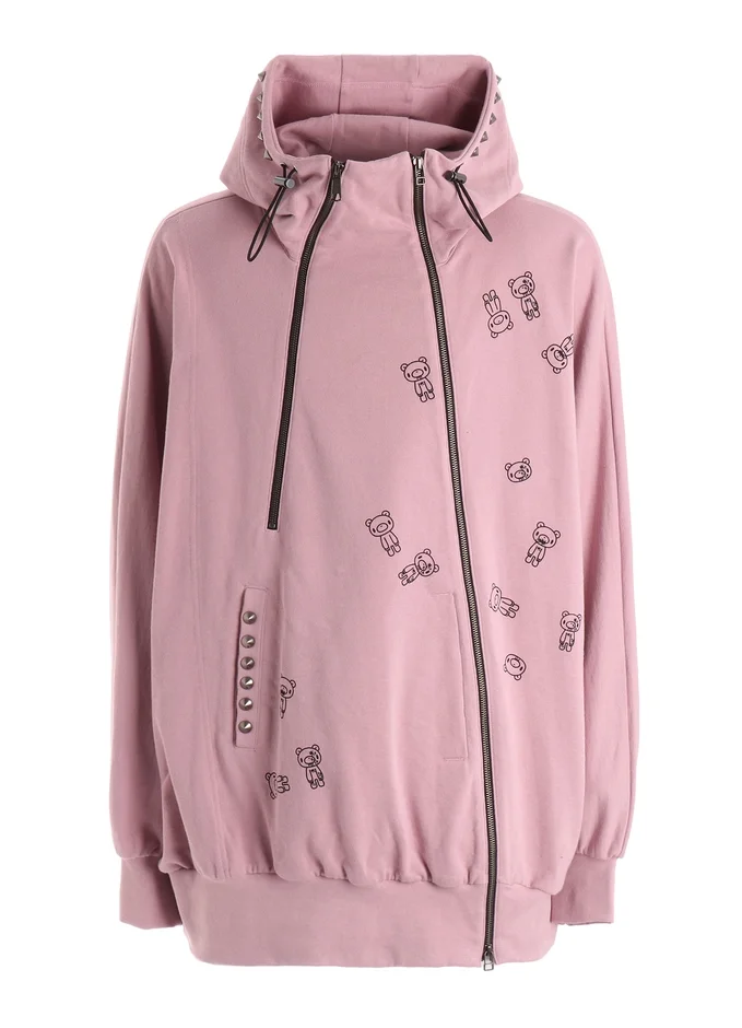 ピンクパーカー