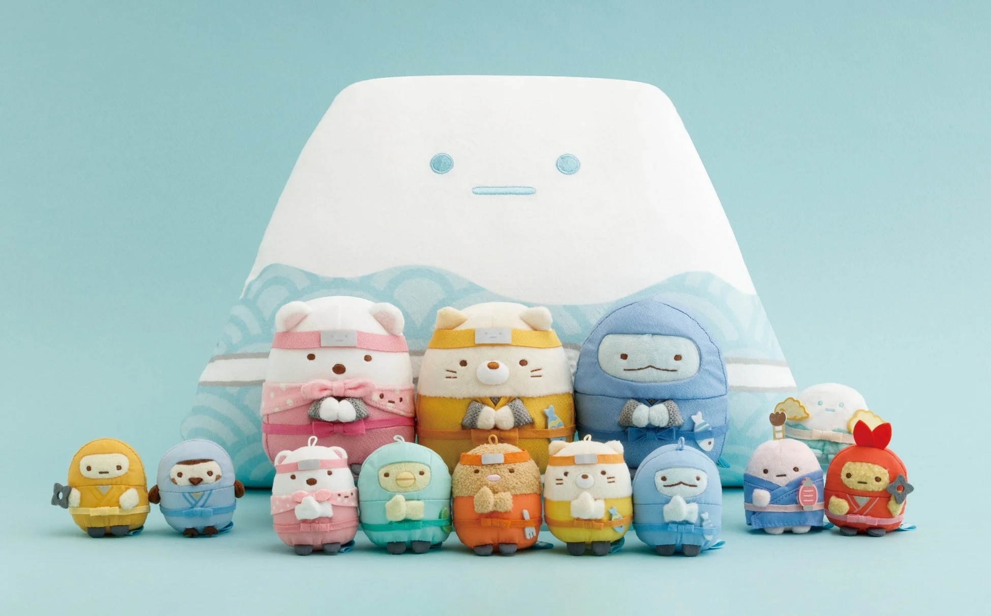 すみっコぐらし忍者テーマぬいぐるみ集合