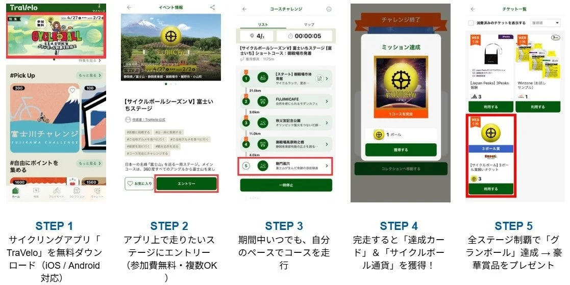 TraVeloアプリでの参加方法