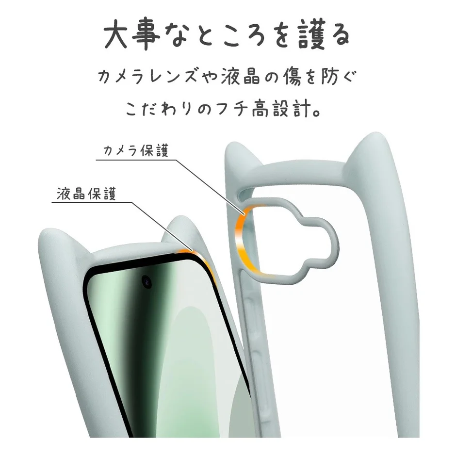 カメラと液晶の保護設計を示す画像