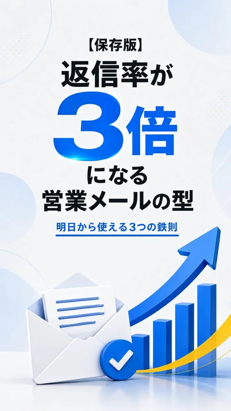 返信率が3倍になる営業メールの型