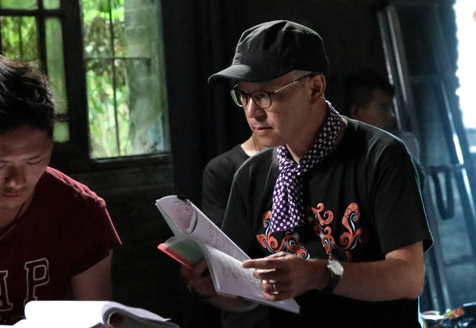 日向寺太郎監督の様子