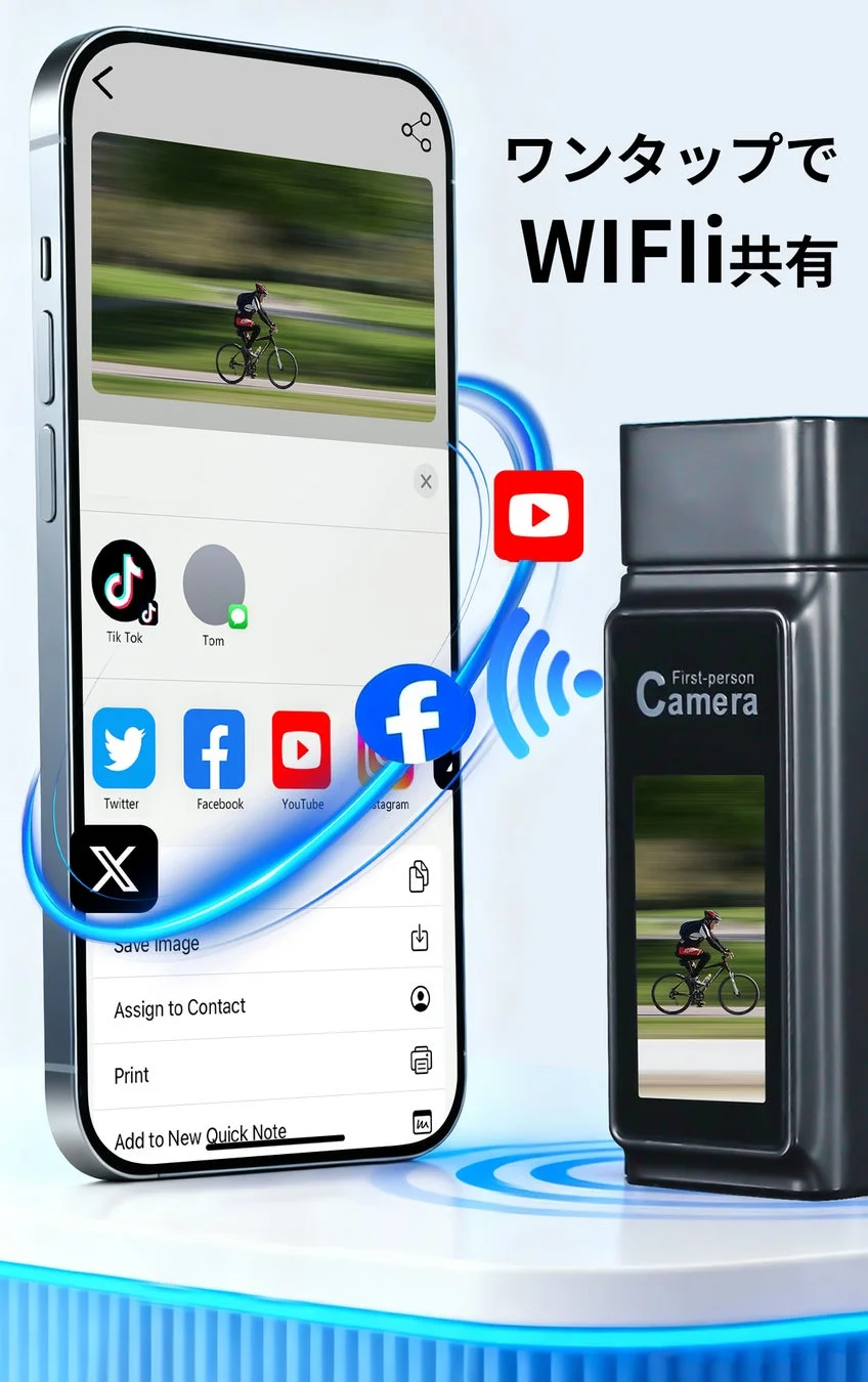 ワンタップでWIFI共有