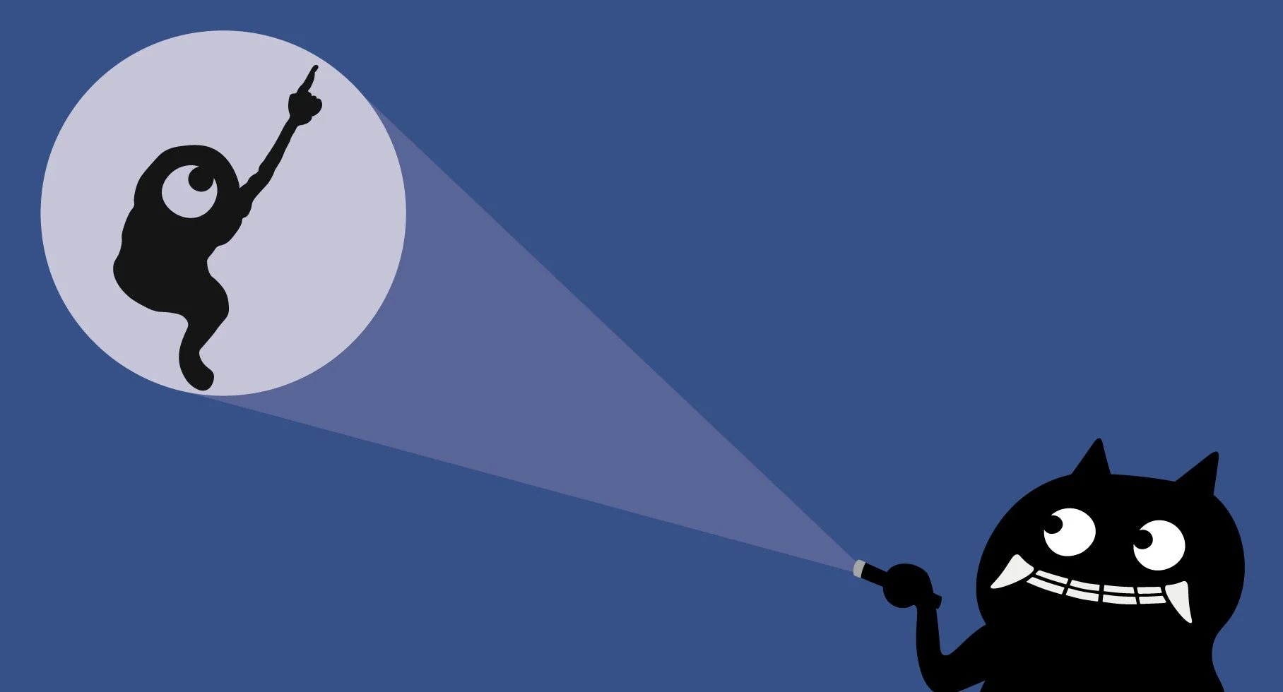 懐中電灯とモンスター