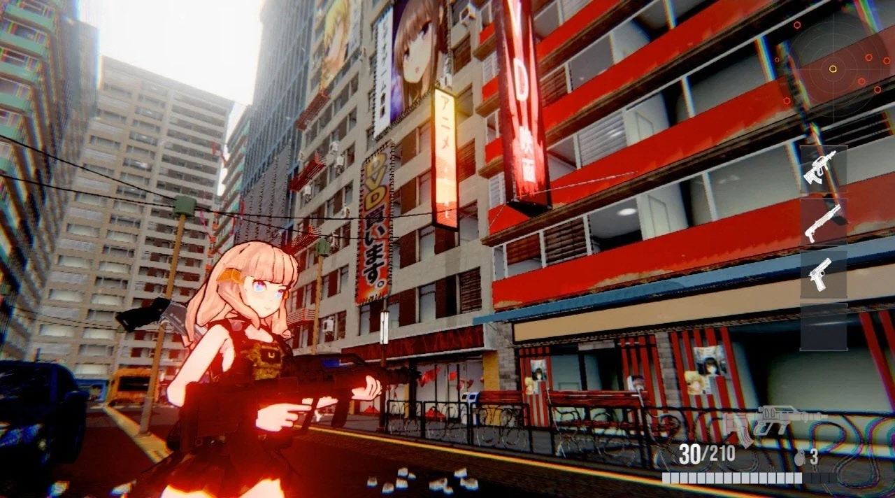 夜の都市を舞台にした銃撃戦