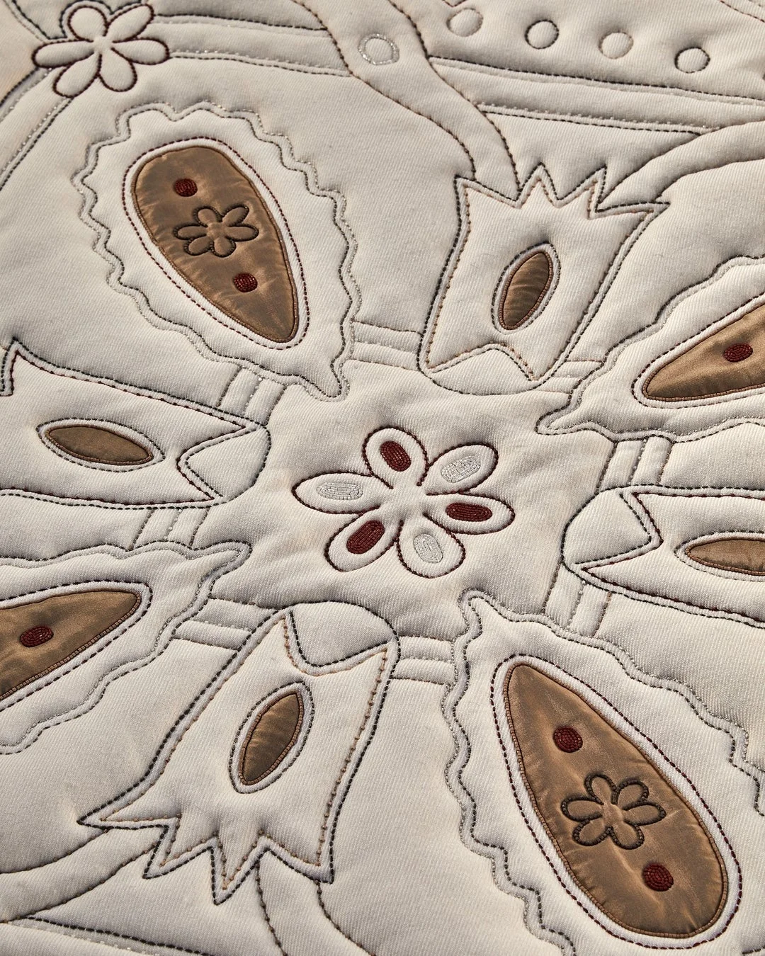 キルトのクローズアップ画像