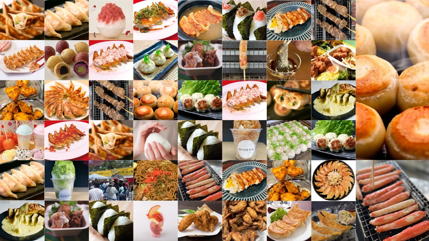 様々な屋台グルメ