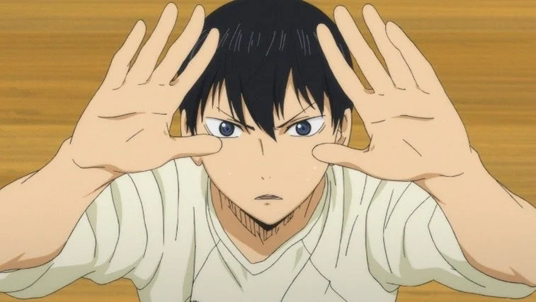 影山飛雄の集中した様子