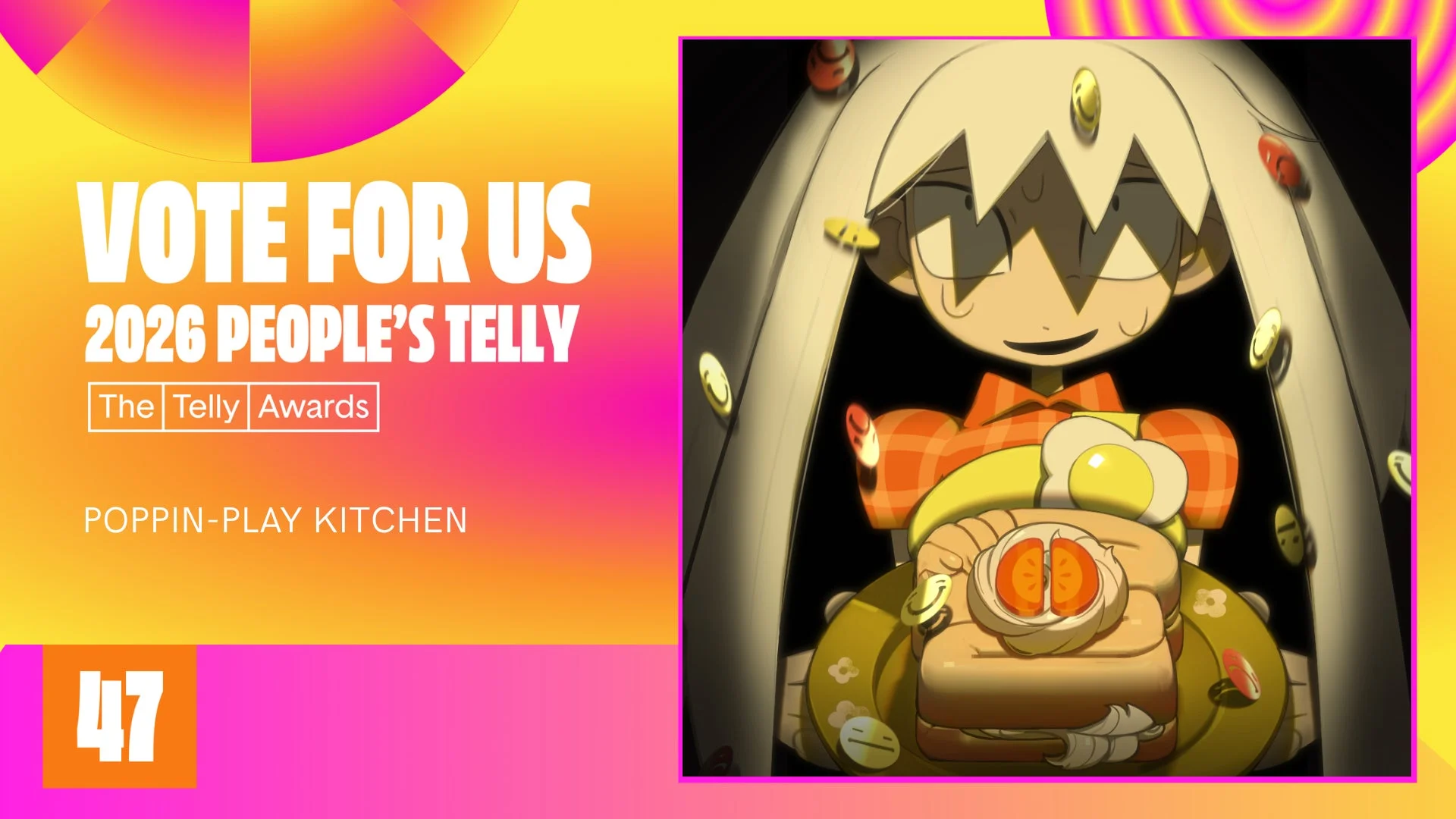 テリー賞 People's Telly部門 投票を促す画像