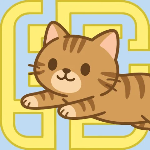 可愛らしい茶トラの子猫のイラスト