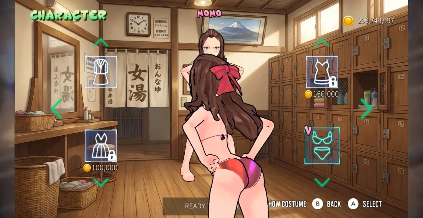 モモのコスチュームと壁紙