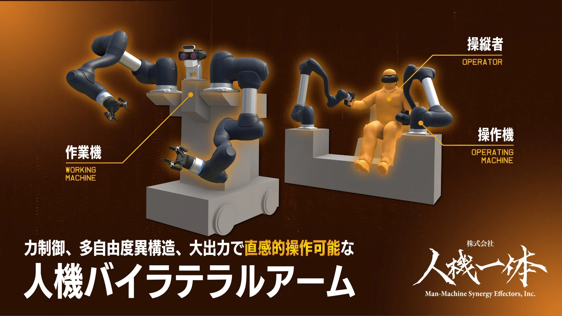 人機バイラテラルアーム（双腕タイプ）