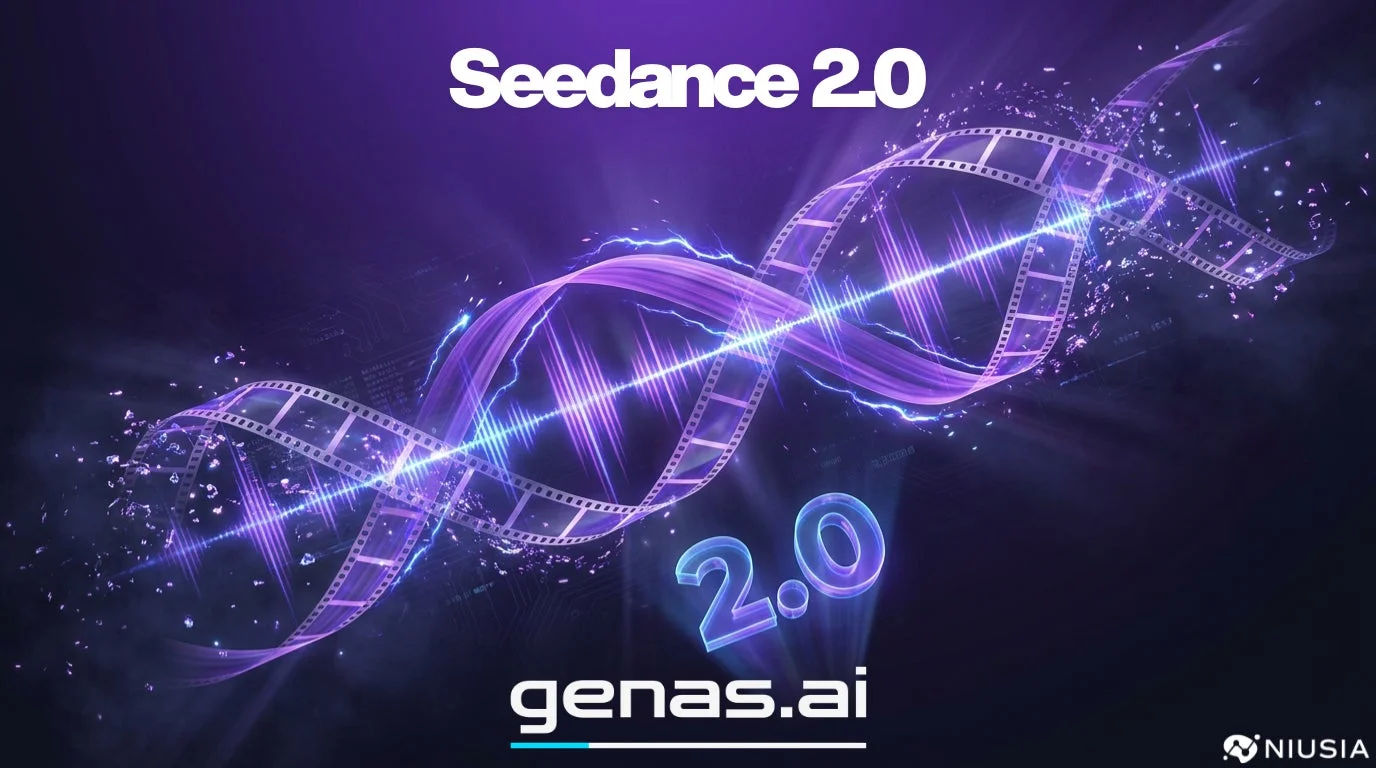 Seedance 2.0を示すデジタルアートの画像