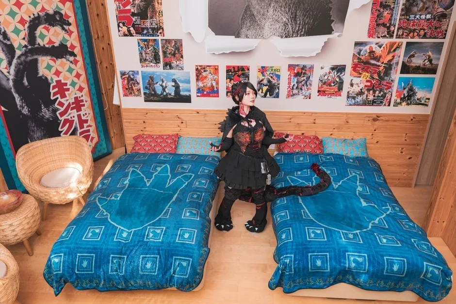 ゴジラシリーズをテーマにした部屋