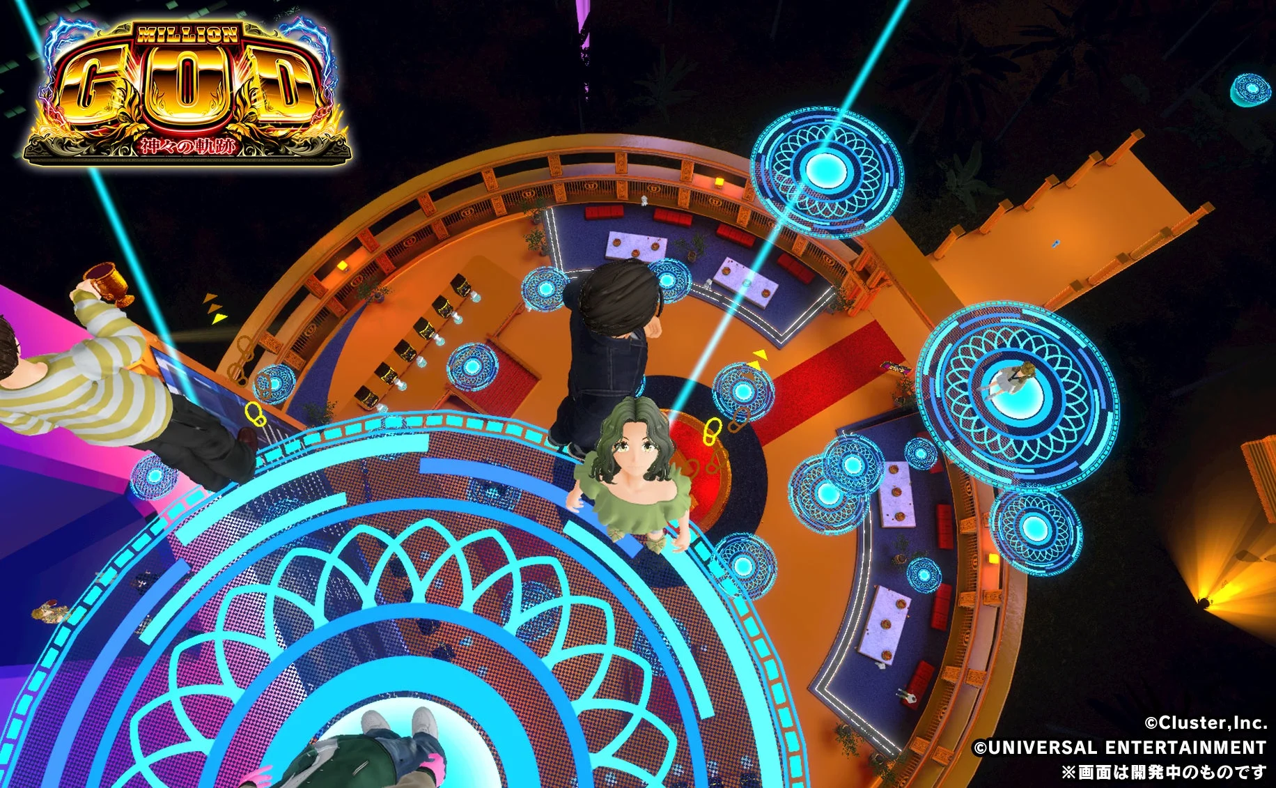 天空アトラクションの俯瞰