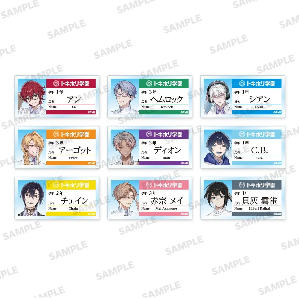 ランダム名札風アクリルバッジ