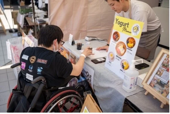 ヨーグルト販売ブース