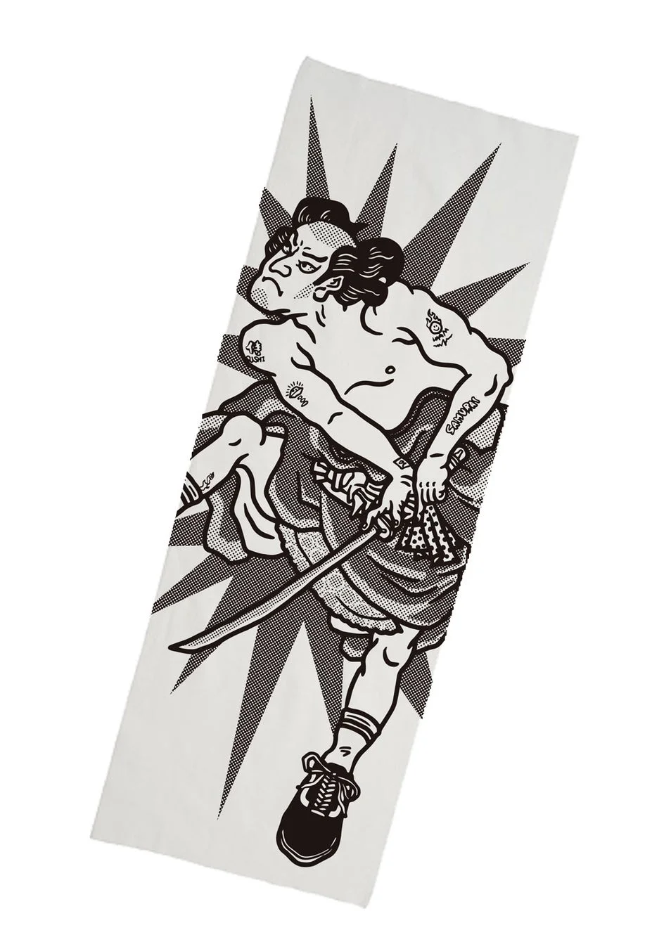 浮世絵風サムライとスニーカー