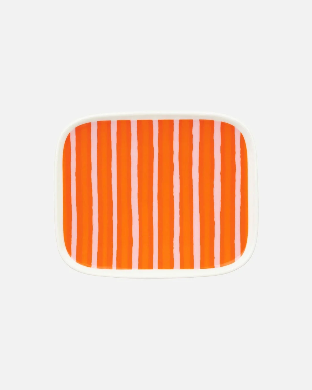 オレンジのストライプトレイ