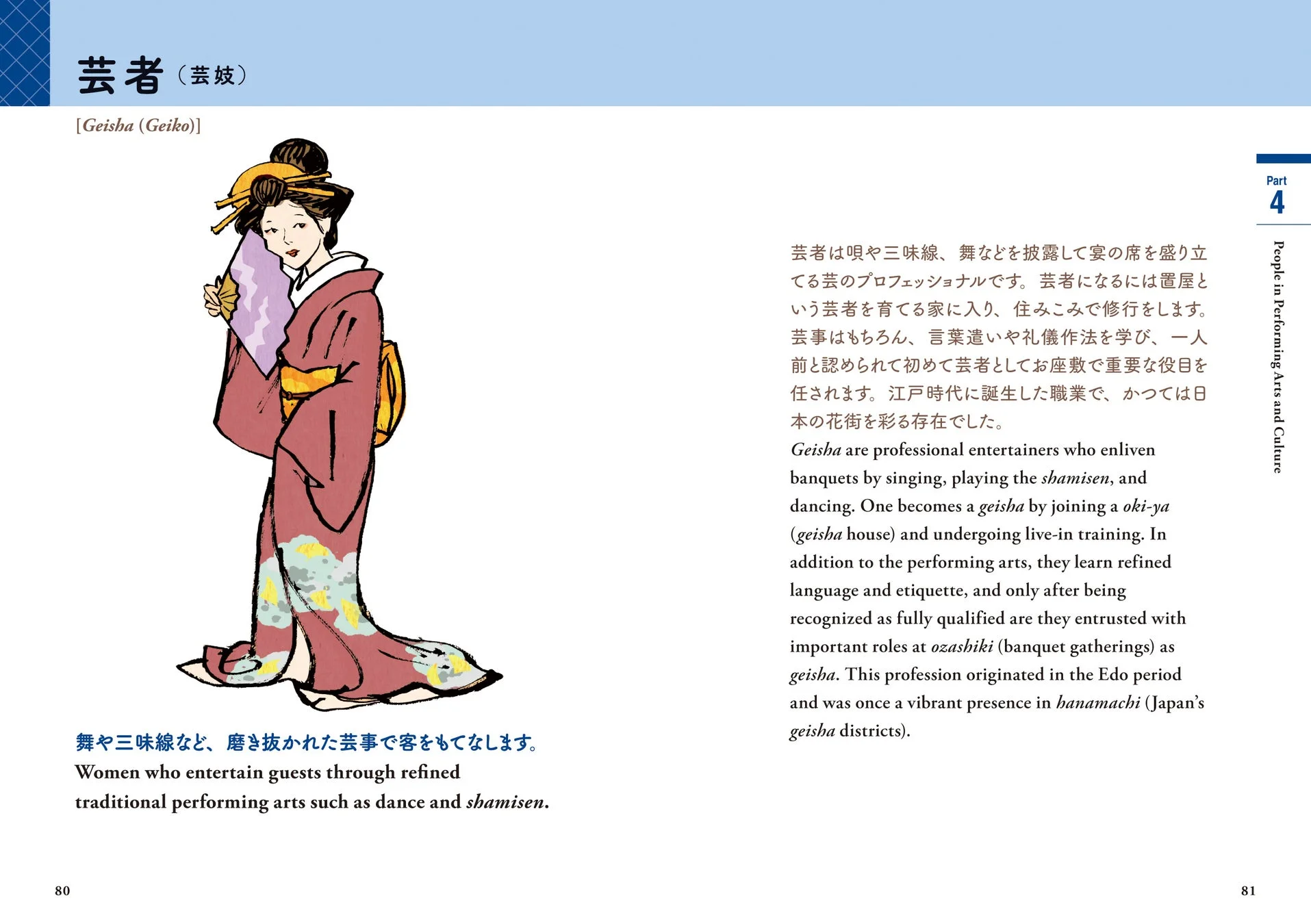 芸者の紹介ページ