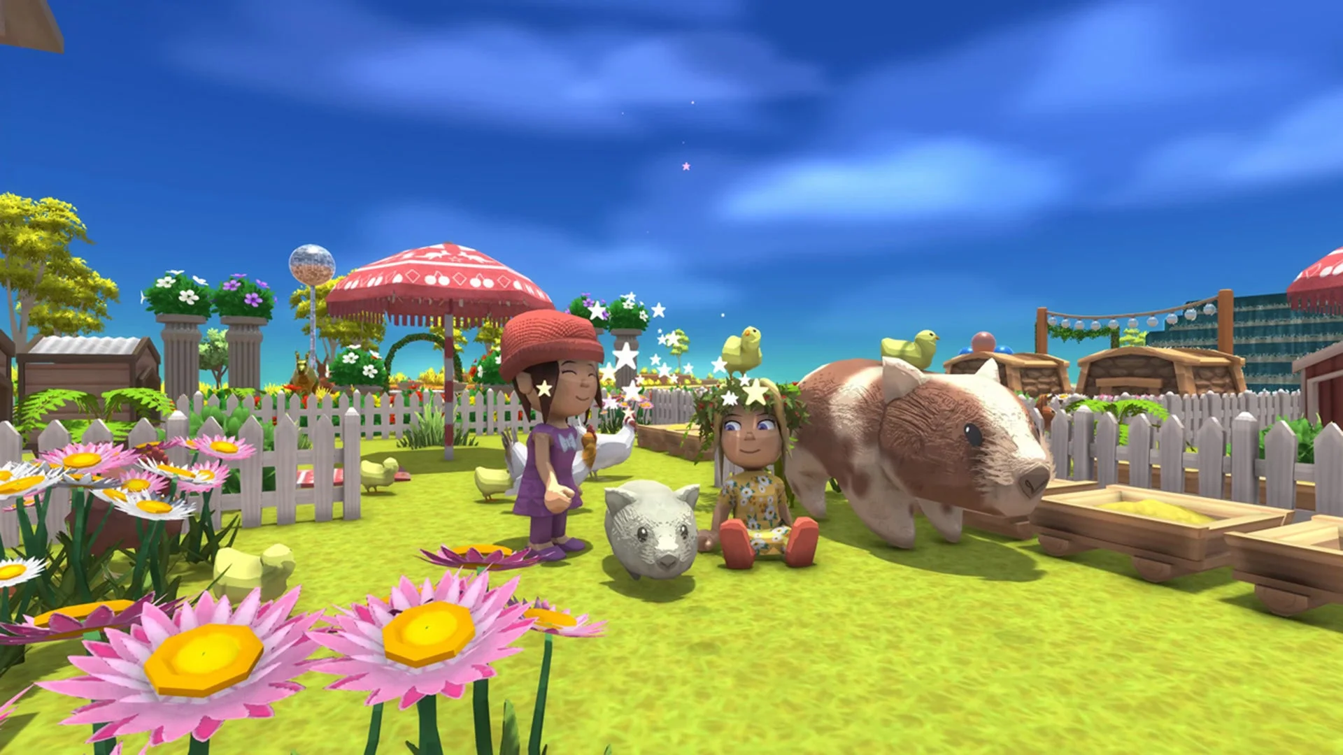 農場と動物たち