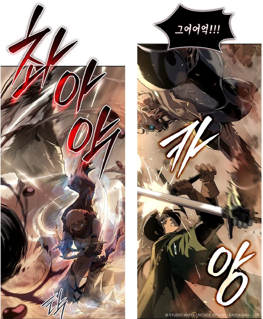 ロードス島戦記スピンオフ作品の戦闘シーン