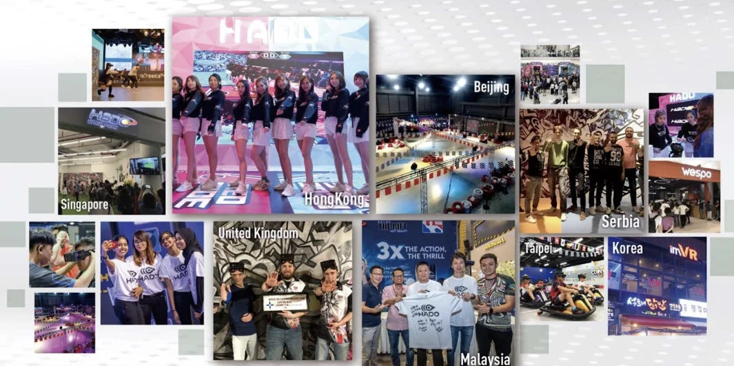 HADOのグローバル展開を示すコラージュ