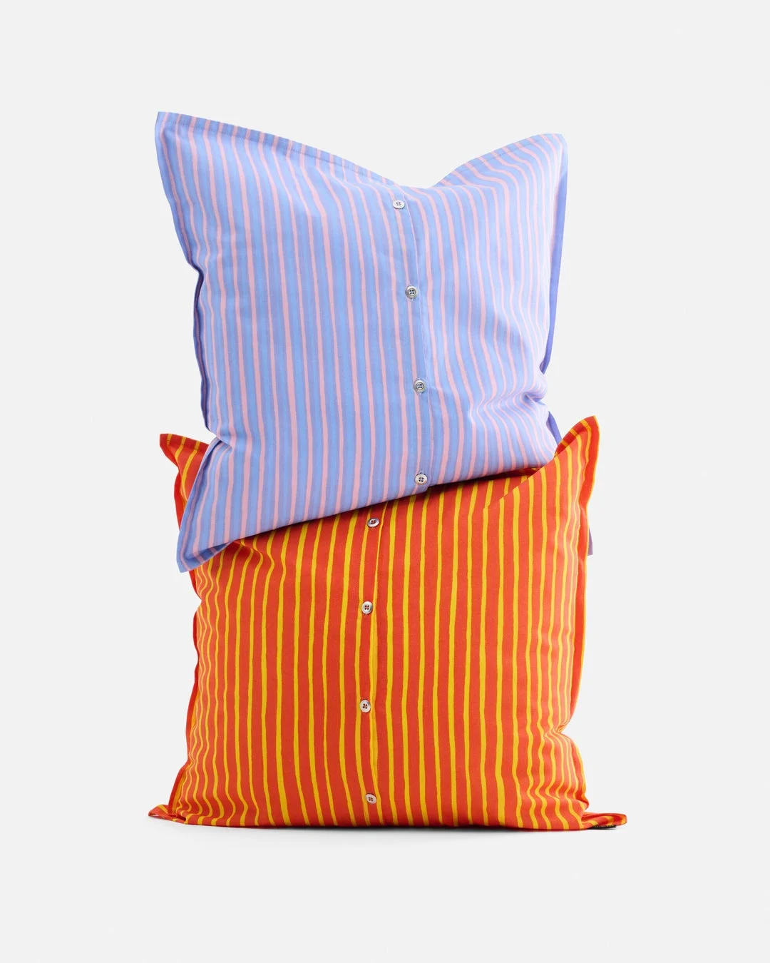 カラフルなストライプクッション