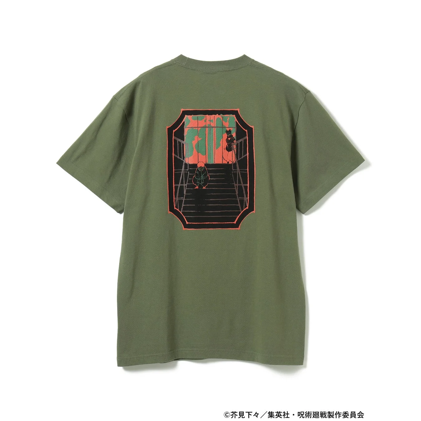 呪術廻戦 BEAMS MANGART コラボTシャツ背面