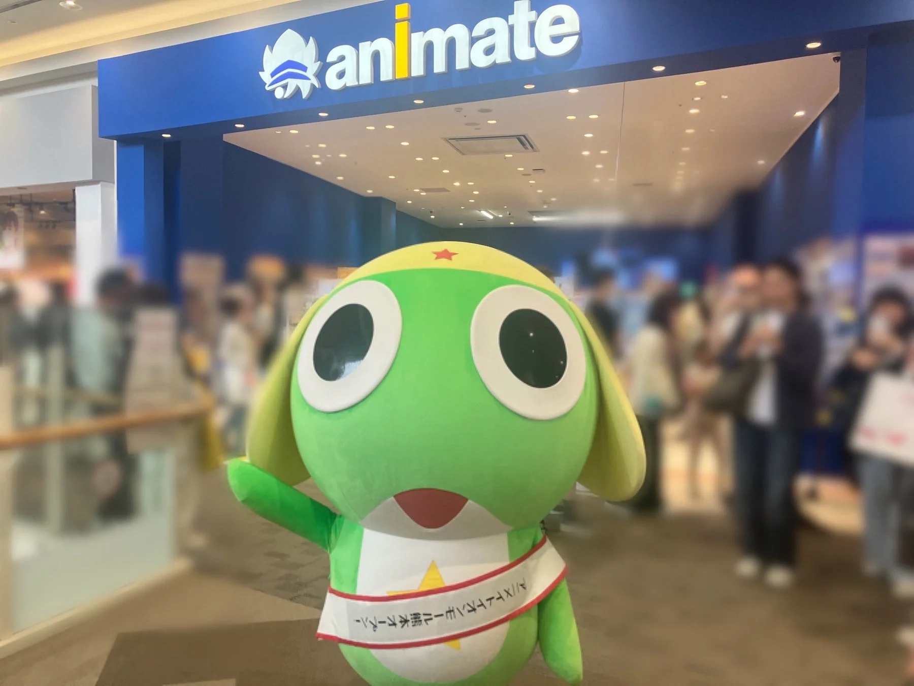 ケロロ軍曹がアニメイトイオンモール熊本に来店