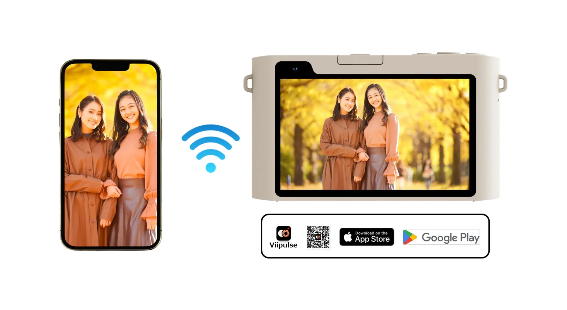 Wi-Fiでスマホに写真転送