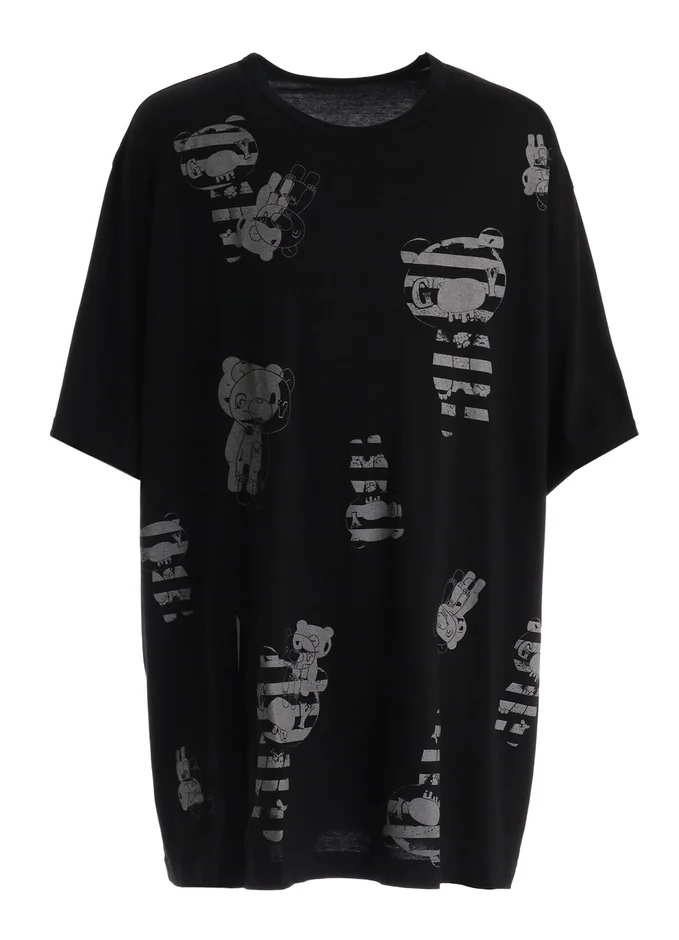 グレーボーダーグルーミーTシャツ