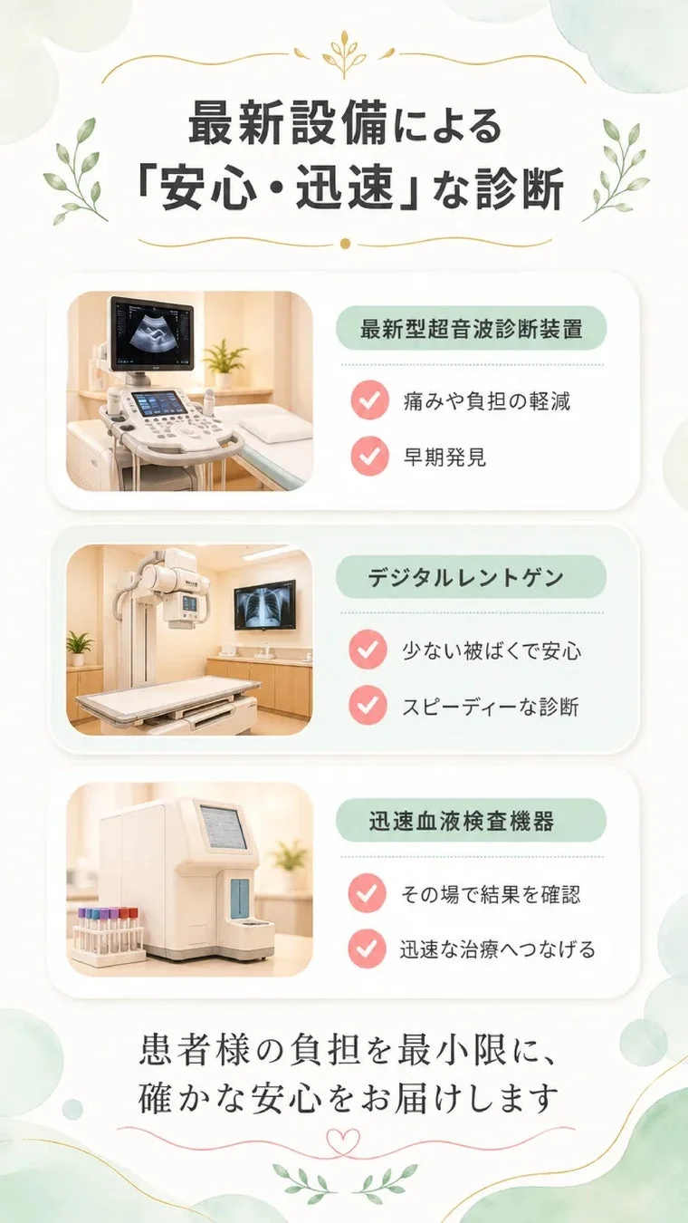 クリニックの最新設備