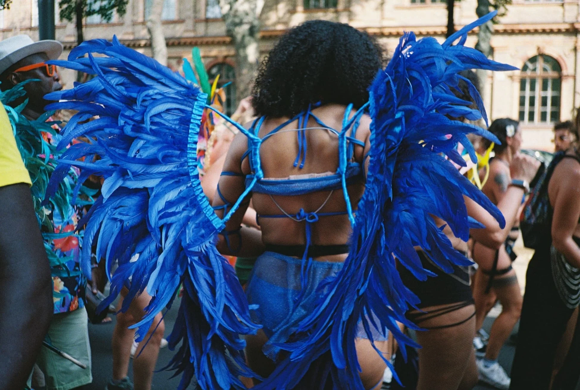 カーニバル、羽根のコスチューム