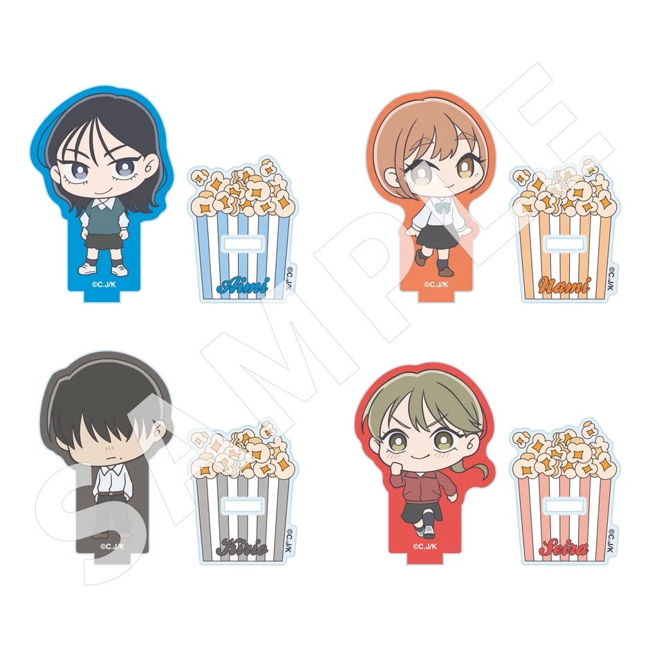ちびキャラアクリルスタンドとポップコーンアクリルスタンド